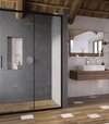 Sprchové dvere Blix Slim BLSDP2 120, čierna+transparent
