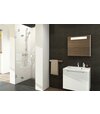 Sprchové dvere dvojdielne BSD2 80 A-L, chróm+transparent