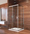 Sprchový kút Lima 90x90x190 chrom ALU sklo číre 6mm