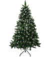 Stromček MagicHome Vianoce Albero, jedľa, zasnežené konce, so šiškami, 150cm