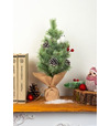 Stromček MagicHome Vianoce, ozdobený, prírodný 36cm