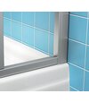 Štvrťkruhový sprchový kút štvordielny SKCP4 Sabina 90x90, biela+pearl