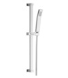 Súprava sprchová,jednopolohová sprcha,posuvný držiak,šedostrieborná hadica,nerez/plast/chróm