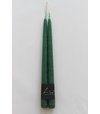 Sviečka kónická smaragd zelená 2ks 30cm