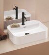 Umývadlo Ceramic Slim Shelf R 55, s otvorom pre batériu, s prepadom, biela