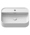 Umývadlo Ceramic Slim Shelf R 55, s otvorom pre batériu, s prepadom, biela