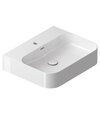 Umývadlo Ceramic Slim Wall R 55, s otvorom pre batériu, s prepadom, biela