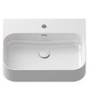 Umývadlo Ceramic Slim Wall R 55, s otvorom pre batériu, s prepadom, biela