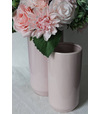 Váza keramická okrúhla ružová 25cm