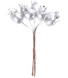 Vetvička MagicHome Vianoce šípky strieborná 13cm