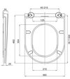 WC závesné kapotované Smart Flush Rimless sedátko CSS125 VSD85T1