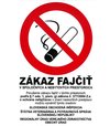 Zákaz fajčiť v spoločných a nebytových priestoroch - samolepka