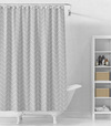 Záves sprchový 180x180cm PEVA šedý geometria ZV032