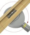 Žľab odtokový Neo Slim Mirror Pro 900 zlatý