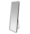 Zrkadlo hranaté 500x1700mm LED závesné aj stojaté čierny rám CN188