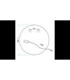 Zrkadlo LED 80cm BAS