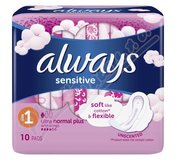 Always Ultra Sensitive Normal Plus, Hygienické Vložky 10ks