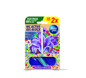 Ambipur WC Active gel-blok divoký ibišek 2x 45g