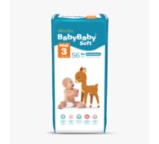 Baby Baby Soft 3 Midi Ultra Dry Plienky 4-9kg 56ks