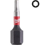 Bit skrutkovací Shockwave Hex4 25mm 3ks