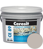 Ceresit CE 89 UltraEpoxy Premium perlovo šedá 2,5kg Dvojzložková epoxidová chemicky odolná maltana na lepenie a škárovanie obkladov a dlažieb.