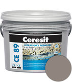 Ceresit CE 89 UltraEpoxy Premium prírodný kremeň 2,5kg Dvojzložková epoxidová chemicky odolná maltana na lepenie a škárovanie obkladov a dlažieb.