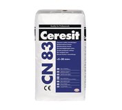Ceresit CN 83 25kg Cementová hmota na vyrovnanie veľmi zaťažených podláh a opravy betónu v interiéri aj exteriéri v rozsahu od 5 do 30 mm