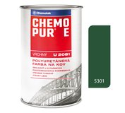 Chemopur E U2081 5301 zelená stredná - Vrchná polyuretánová farba na kov, betón, drevo 0,8l