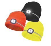 Čiapka Gebol s Led svetlom a reflexným pásom, oranžová