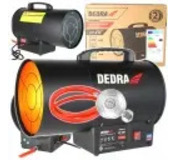 Dedra plynový ohrievač 27 kW na fľašu, reduktor + hadica + termostat