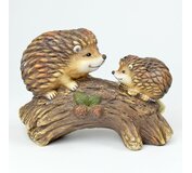 Dekorácia ježkovia na konári 21.7x9.5x15.2cm
