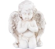 Dekorácia MagicHome, Anjel modliaci, polyresin na hrob 9x7,5x11 cm