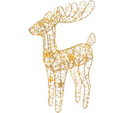 Dekorácia MagicHome Vianoce, jeleň, 75xLED, teplá biela, 50cm, 3xAA