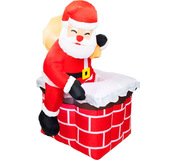 Dekorácia MagicHome Vianoce, Santa, 3xLED studená biela, IP44, 1,2m