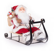 Dekorácia MagicHome Vianoce Santa na sánkach červený 46cm