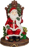 Dekorácia MagicHome Vianoce Santa na tróne 14x14x20cm