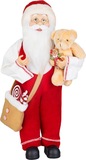 Dekorácia MagicHome Vianoce, santa, textil, 16x26x45cm