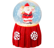 Dekorácia MagicHome Vianoce, Snehová guľa, LED, 2xLR44, 4,5x4,5x7cm