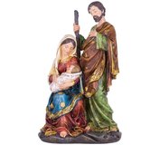 Dekorácia MagicHome Vianoce Svätá rodinka polyresin 25cm