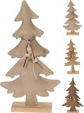 Dekorácia stromček 29cm krémová mix