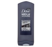 Dove Men+Care Charcoal+Clay, Sprchovací gél na telo a tvár 400ml
