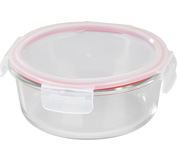 Dóza MagicHome, okrúhla, 1300 ml, s vekom, Clip, sklenená