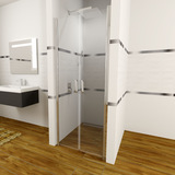 Dvere sprchové Lima 85x190cm chróm Alu sklo číre 6mm
