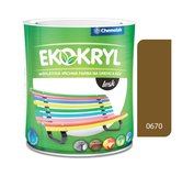 Ekokryl Lesk V2062 0670 oker - vrchná akrylátová farba na drevo a kov 0,6l