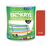 Ekokryl Lesk V2062 0748 oranžová jasná - vrchná akrylátová farba na drevo a kov 0,6l