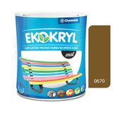 Ekokryl Mat V2045 0670 okrová 0,6l - vrchná akrylátová farba na drevo a kov