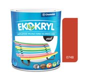 Ekokryl Mat V2045 0748 oranžová jasná - vrchná akrylátová farba na drevo a kov 0,6l