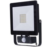 Emos LED Reflektor HOBBY SLIM s pohyb.čidlom 30W, neutralna biela