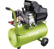 Extol Craft Kompresor olejový 1100W, nádoba 24l, pracovný tlak 800kPa