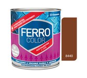 Ferro Color U2066 8440 červenohnedá 0,3l pololesk - základná a vrchná farba na kov